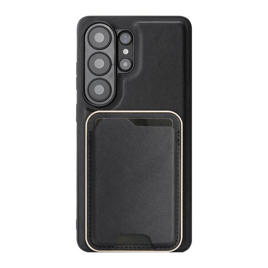 Kalebol Slim MagSafe Ring Magnetic Card Bag Leather Phone Case, For Samsung Galaxy S26 Ultra 5G, For Samsung Galaxy S25 Edge 5G, For Samsung Galaxy S25 5G, For Samsung Galaxy S25+ 5G