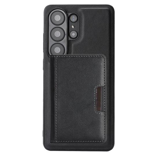 Strong MagSafe Magnetic Two-Fold Card Bag Leather Phone Cases for Samsung Galaxy