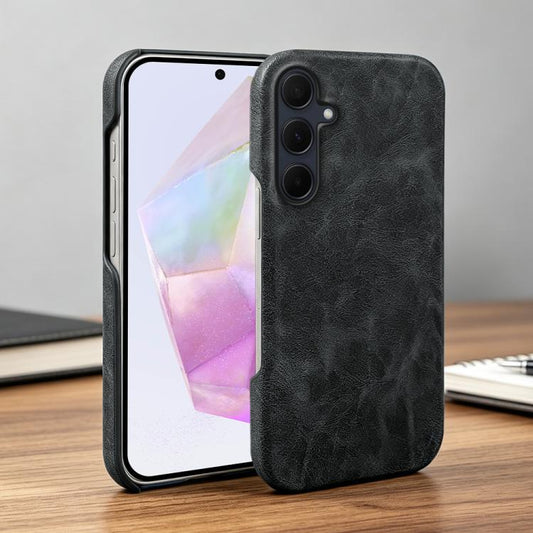Retro-skin Magnetic Vegan Leather Back Phone Case, For Galaxy A35 5G, For Galaxy A25 5G Global, For Galaxy A33 5G