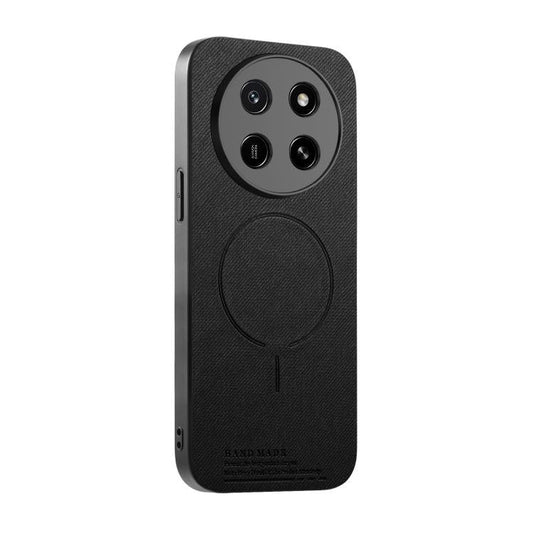 Fabric Magnetic PU Back Cover Phone Case, For Honor 600 Pro Global, For Honor 600 Global