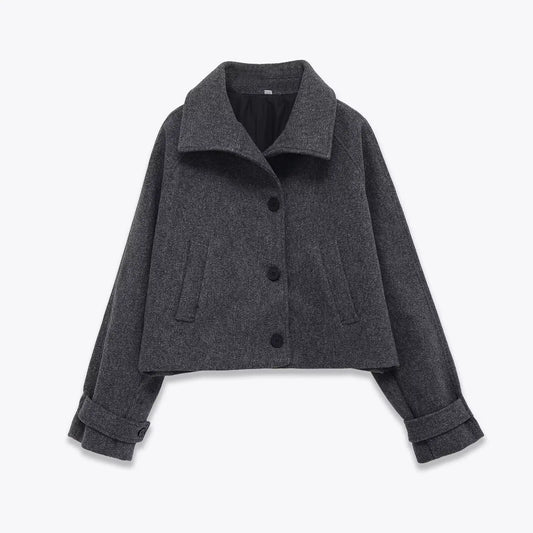 Short casual versatile short windbreaker jacket