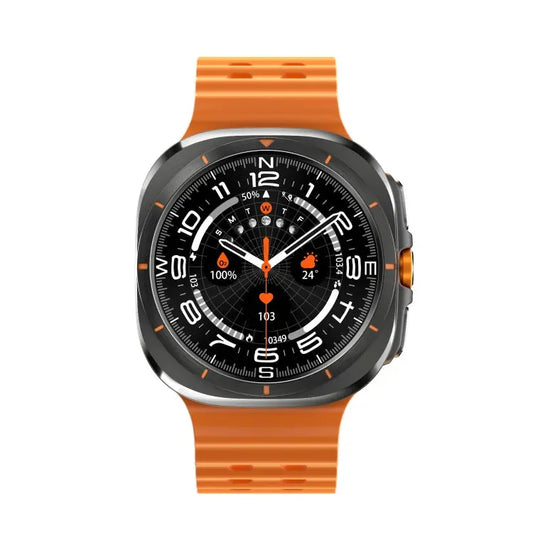 W7 1.43 inch IP68 Waterproof Smart Watch, Support Sedentary Reminder / Sleep Monitoring(Orange) - UTrano