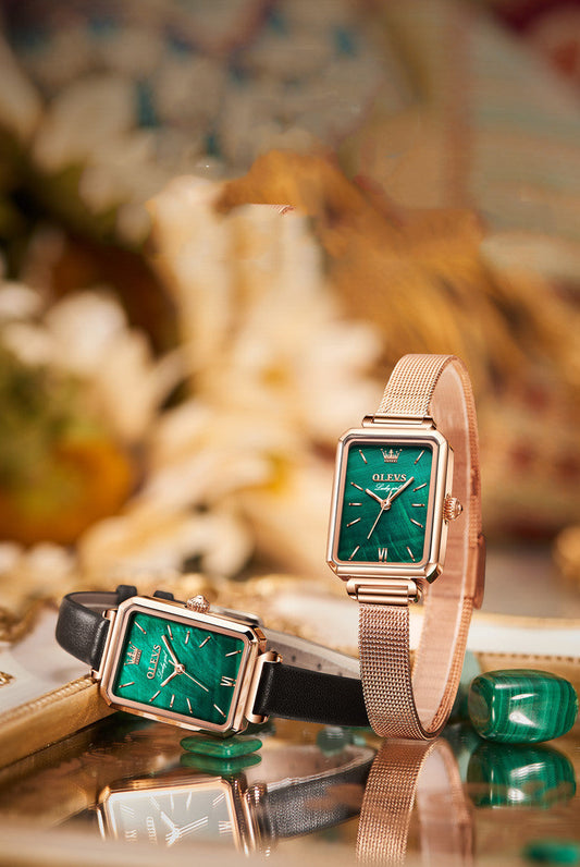 Small Green Watch Waterproof Belt Ladies Watch Women