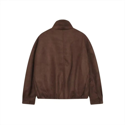 Stand up collar long sleeved casual spring jacket