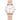 Steel band men's and women's quartz watches
