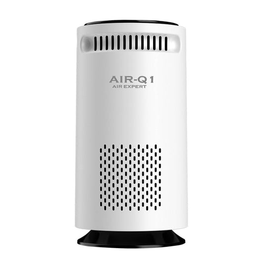 Car Negative Ion Air Purifier Odor Removal Aromatherapy, Black, White
