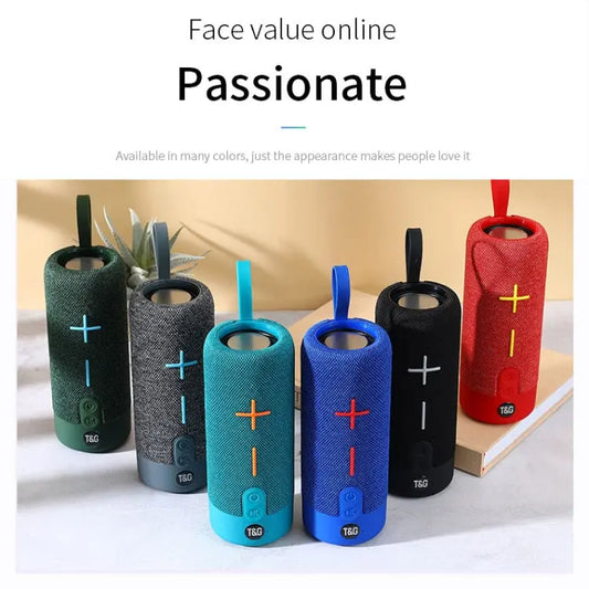 T&G TG619 Portable Bluetooth Wireless Speaker Waterproof Outdoor Bass Subwoofer Support AUX TF USB Utrano