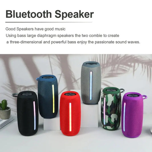 T&G TG663 Portable Colorful LED Wireless Bluetooth Speaker Outdoor Subwoofer, TG663 Utrano