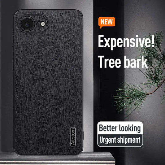 Tree Bark Leather Shockproof Phone Case, For iPhone 17e / 16e, For iPhone 16 Pro Max, For iPhone 16 Pro, For iPhone 16 Plus, For iPhone 16
