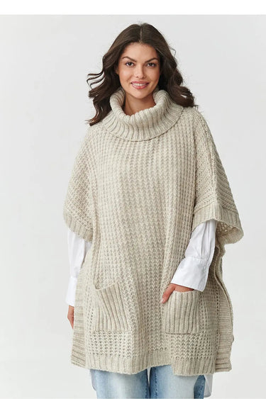 Turtleneck model 217656 Makadamia