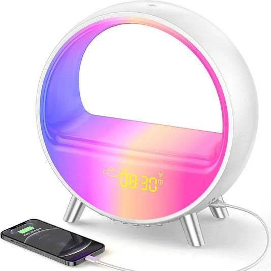 Utrano Bluetooth Speaker Smart Alarm Clock with Night Lights better for sleeping Utrano