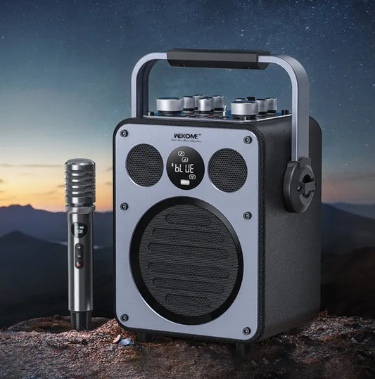 WK Beluga D7 Conductor HiFi Outdoor Portable Bluetooth Speaker, D7 (Black) - UTrano