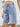 Washed Raw Hem Denim Shorts