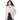 White Striped Long Sleeve Shirt Jacket for Women, Casual Loose Fit, Stylish Inner Layer Top