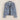 Women's Denim Jacket with Beading Rhinestonesand Pearls, Fashionable Ulzzang Outerwear