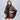Women's Plus Cashmere Fur Collar Knitted Cardigan Shawl Cape Coat