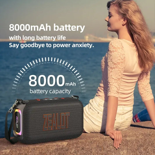 Zealot S85 50W Outdoor Waterproof Portable Bluetooth Speaker, S85 - UTrano