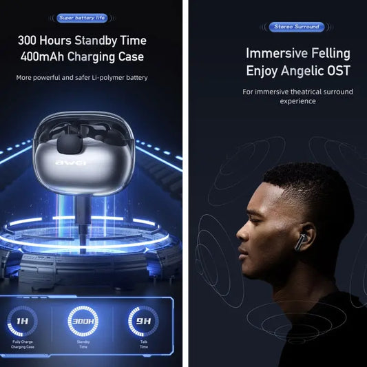 awei T52 Wireless Gaming Bluetooth Earbuds, T52 - UTrano