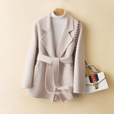 Women's Pure Small Woolen Coat Double-faced Cashmere Slim-fit