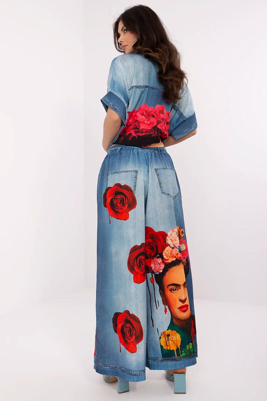 Women trousers model 210026 Italy Moda