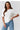 Short sleeve sweater model 224082 Makadamia