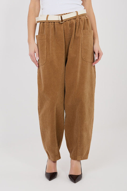 corduroy trousers model 225424 Rue Paris