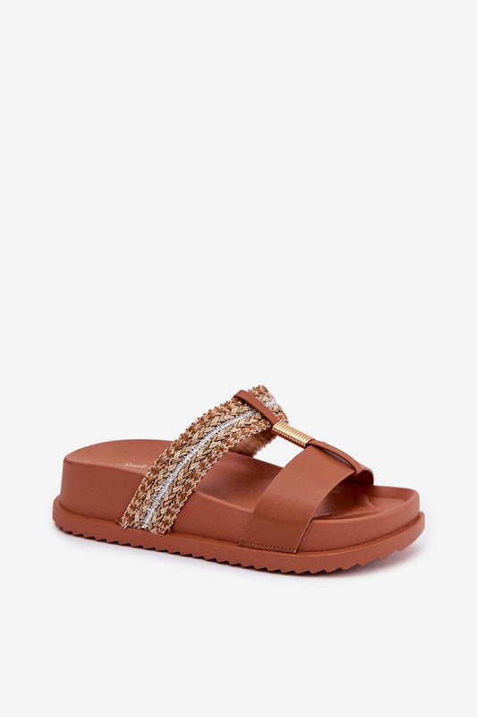 ~Klapki na platformie model 226368 Step in style