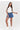 Denim shorts model 228292 Makadamia