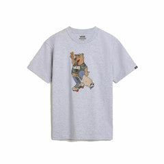 Child's Short Sleeve T-Shirt Vans Peace Oso Crew Grey