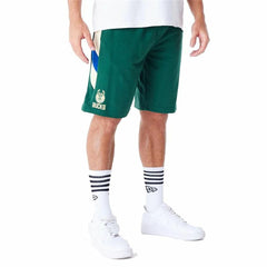 Sports Shorts New Era NBA Milwaukee Bucks Green