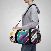 Colorful Abstract Pattern Duffel Bag — Vibrant Travel & Gym Bag  