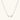 Dainty rhodium-plated silver chain necklace with centered 10mm freshwater pearl and crystal accents on cream background