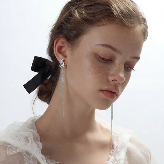 Ethereal Leaf Cascade Earrings  