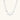 Sterling silver multi-strand necklace with three brushed round beads on cream background