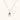 Gold necklace with navy lapis lazuli stone and iridescent mother-of-pearl teardrop pendant with crystal accents
