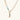 Gold chunky chain necklace with turquoise beaded accent and horn pendant on white background