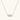 White gold plated necklace with dual-frame geometric pendant featuring crystal pavé border on pale background.