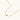 Dainty 18K gold plated necklace with infinity knot pendant on delicate chain against white background