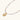 Ornate gold-plated pendant necklace with multicolored gemstone beads in purple, pink and clear tones on white background