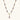 Gold necklace with iridescent baroque pearl pendant, purple amethyst beads, and crystal star charm on cream background
