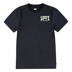 Child's Short Sleeve T-Shirt Levi's Lvb Valley View Black
