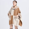 Women's Autumn And Winter New Fur Collar Shawl Cape Coat  