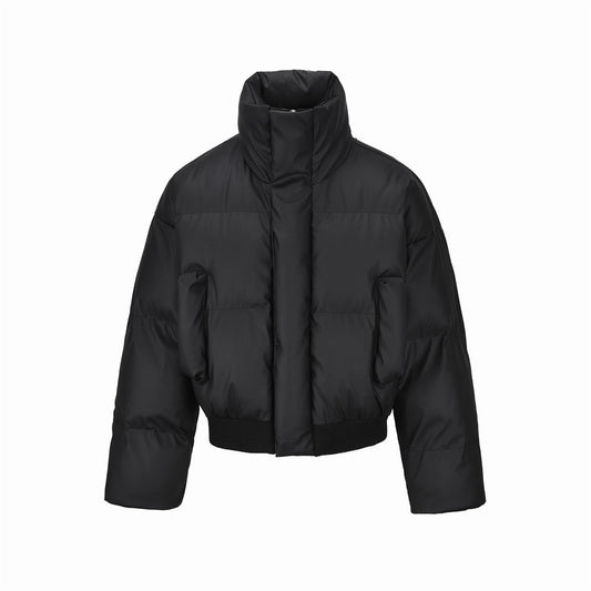 High-grade Solid Color Turtleneck Cotton-padded Coat Fashion Brand Men's Clothing Coat  