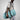 Blue Zebra Print Duffel Bag — Travel Gym Weekend Bag  