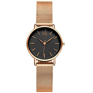 SK Super Slim Sliver Mesh Stainless Steel Watches Women Top Brand Luxury Casual Clock Ladies Wrist Watch Lady Relogio Feminino Utrano
