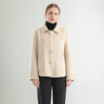 Autumn And Winter New Polo Collar Solid Color Coat For Women  
