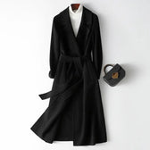 Autumn And Winter Temperament Korean Style Woolen Coat Women  