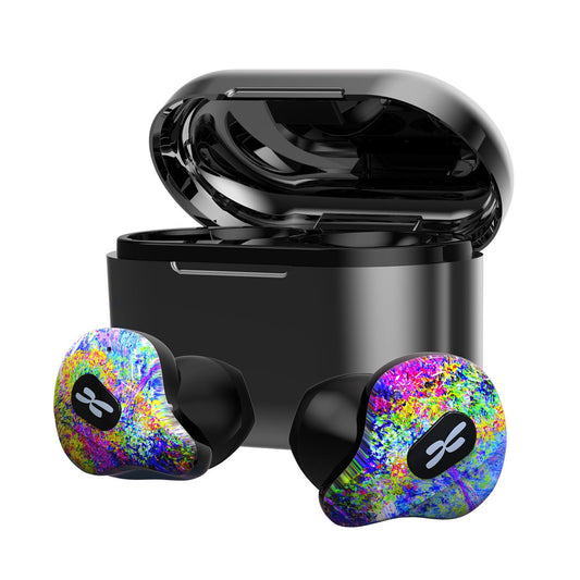 Binaural sports  headset with charging compartment  