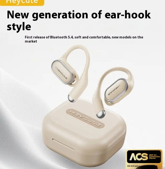 Bluetooth Headset Wireless Large Power Ultra-long Life Battery Sports Ear Hook Air Conduction Utrano
