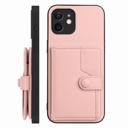 Button Card Bag RFID Anti-theft Phone Case, For iPhone 12 mini, For iPhone 11 Pro Max, For iPhone 11, For iPhone 11 Pro  